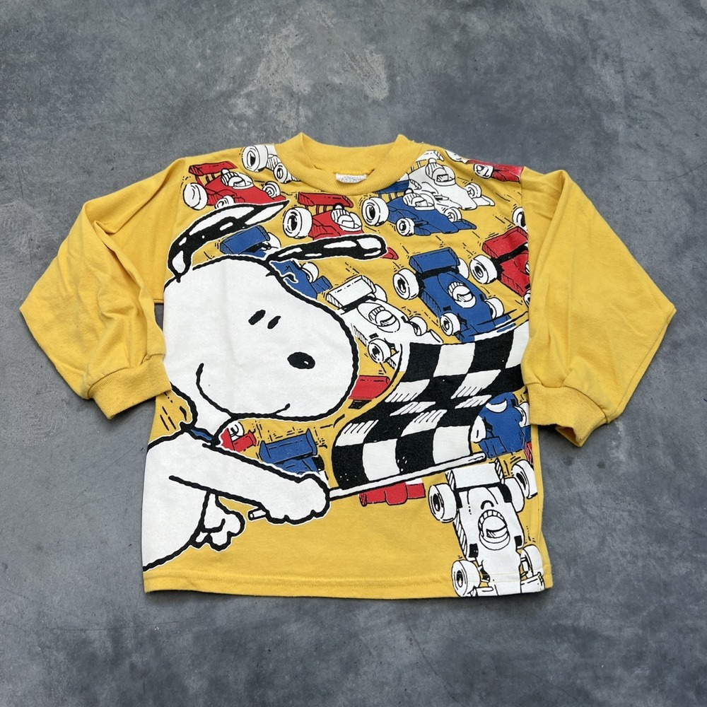 vintage kids snoopy Long Sleeve Racing Rare